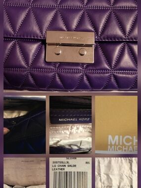 Stunning Brand New With Tags And Original Packaging  Michael Kors Sloan PURPLE